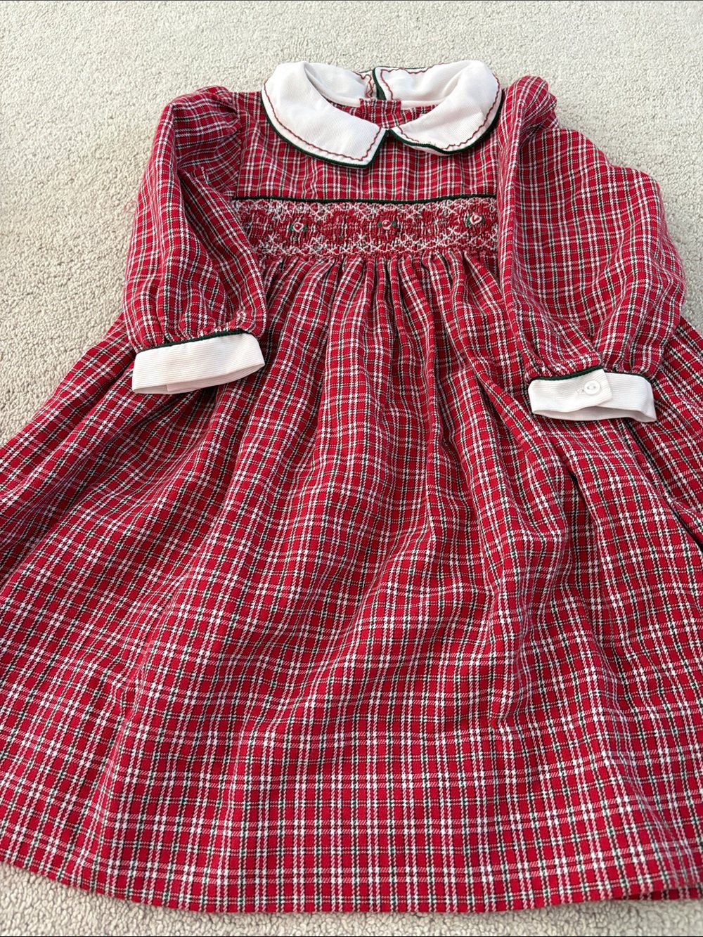 Petit Ami Smocked Plaid Dress